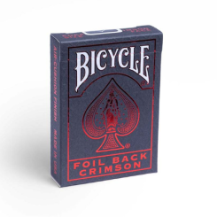 Jeu de cartes Crimson Foil rouge